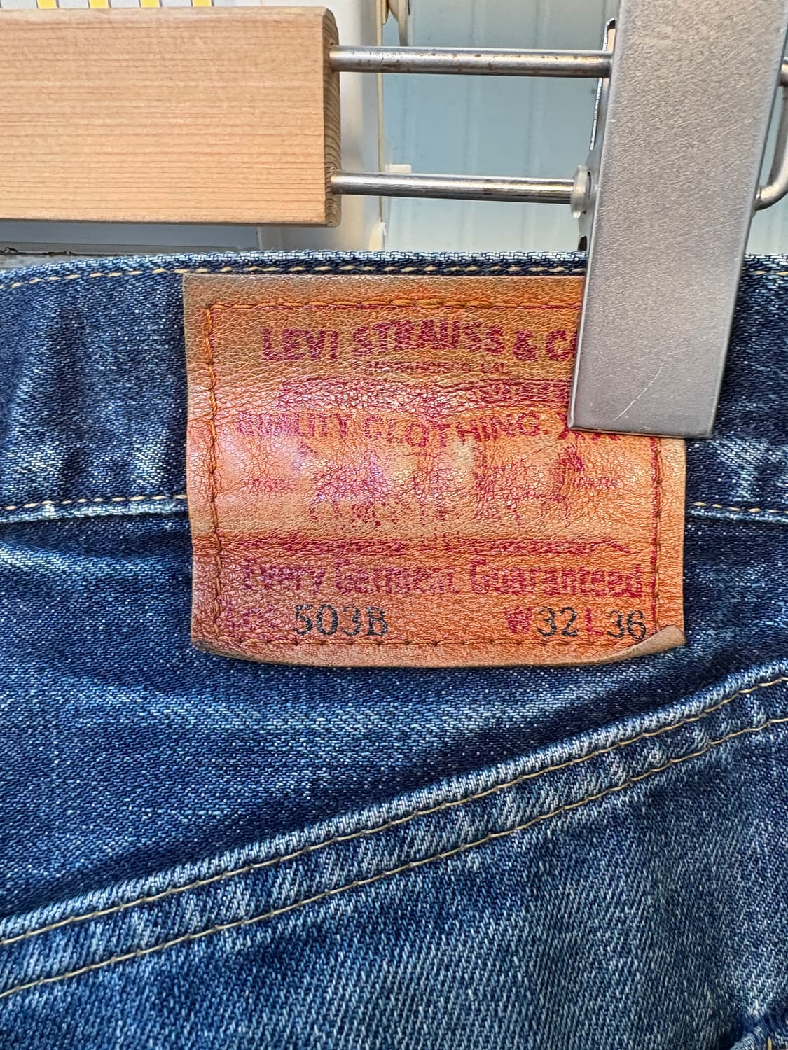 90's 리바이스 빅E 503B 셀비지 데님 팬츠 상품이미지9