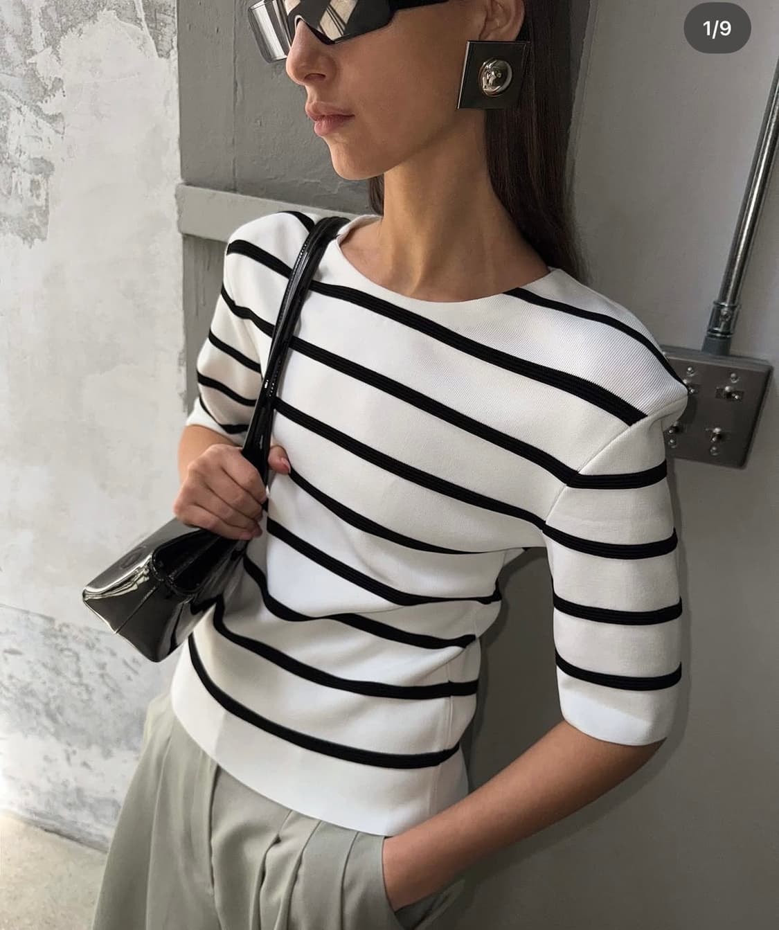 드래곤블루스 스트라이프 하프 풀오버 상품이미지1