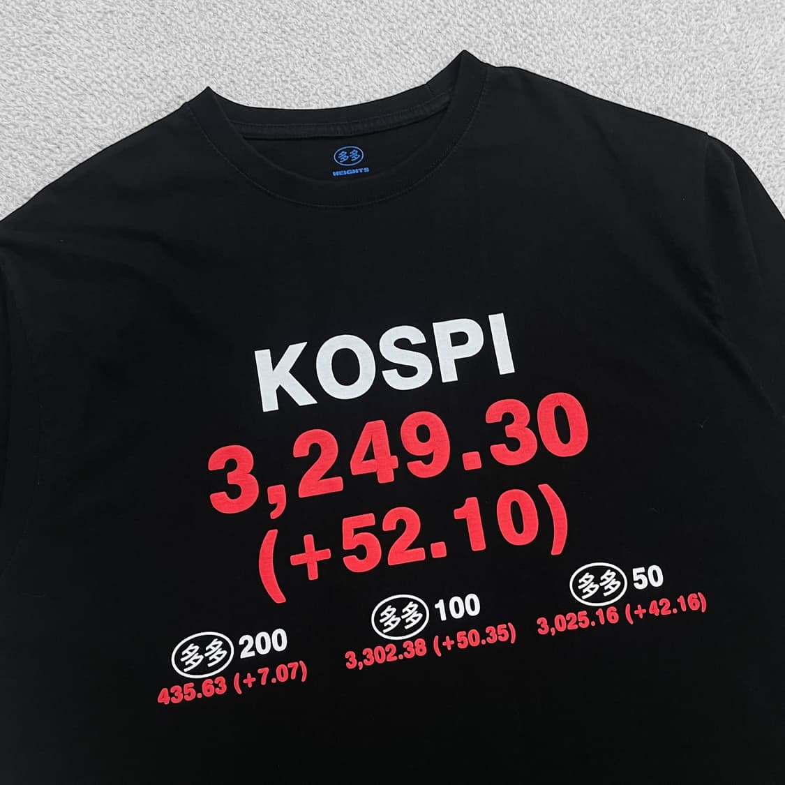 다다이즘 x 하이츠 코스피 반팔티 블랙 상품이미지2