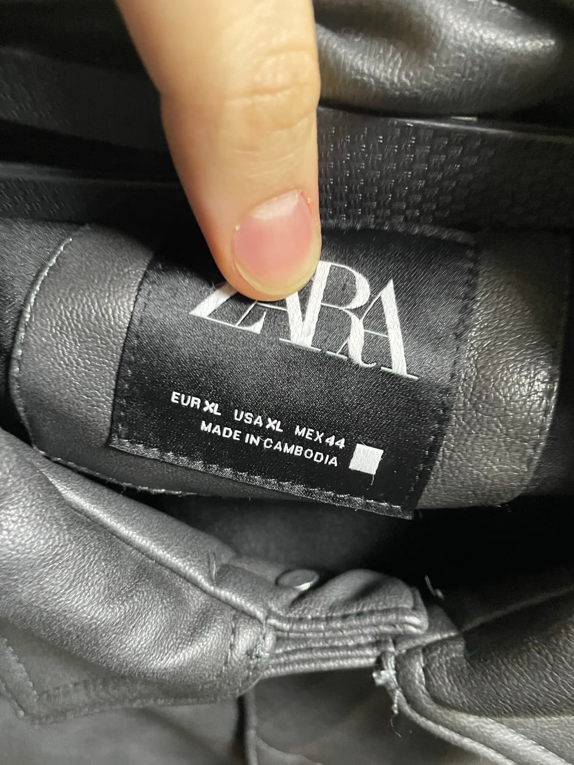 ZARA 가죽 자켓 상품이미지2