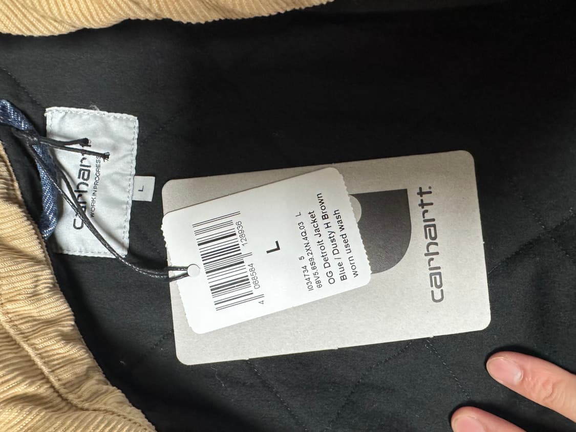 (새상품) 칼하트 디트로이트 자켓 블루/더스티 M, L사이즈 판매합니다 상품이미지4