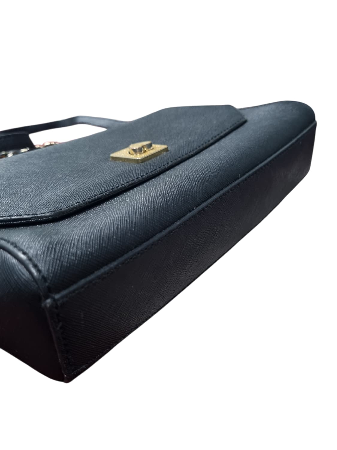 러브캣 블랙 체인 가죽 크로스백 상품이미지3