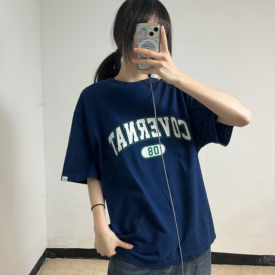 Covernat Navy T-Shirt 상품이미지2