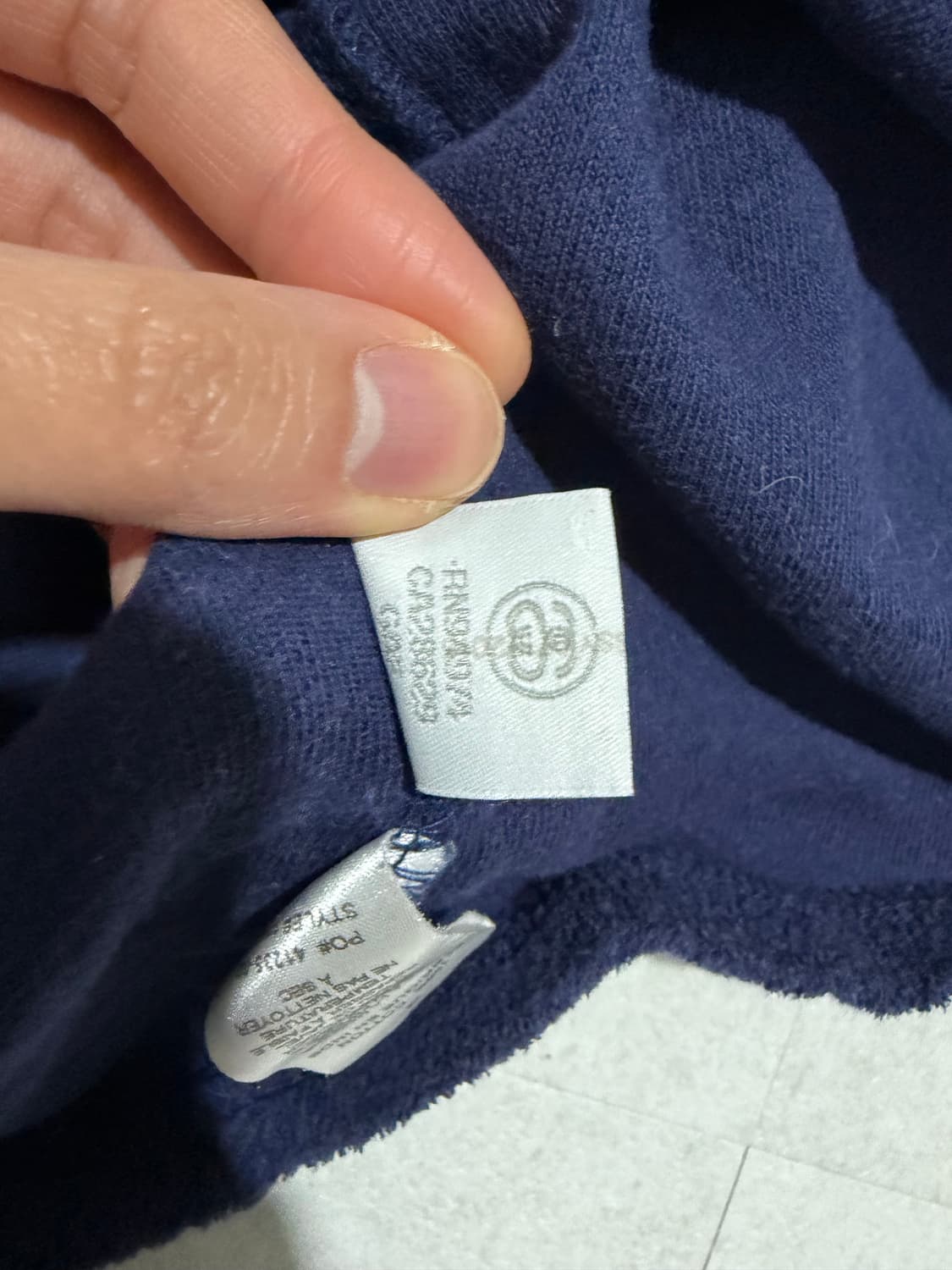 스투시 테리소재 한정라인 반팔 L 상품이미지5