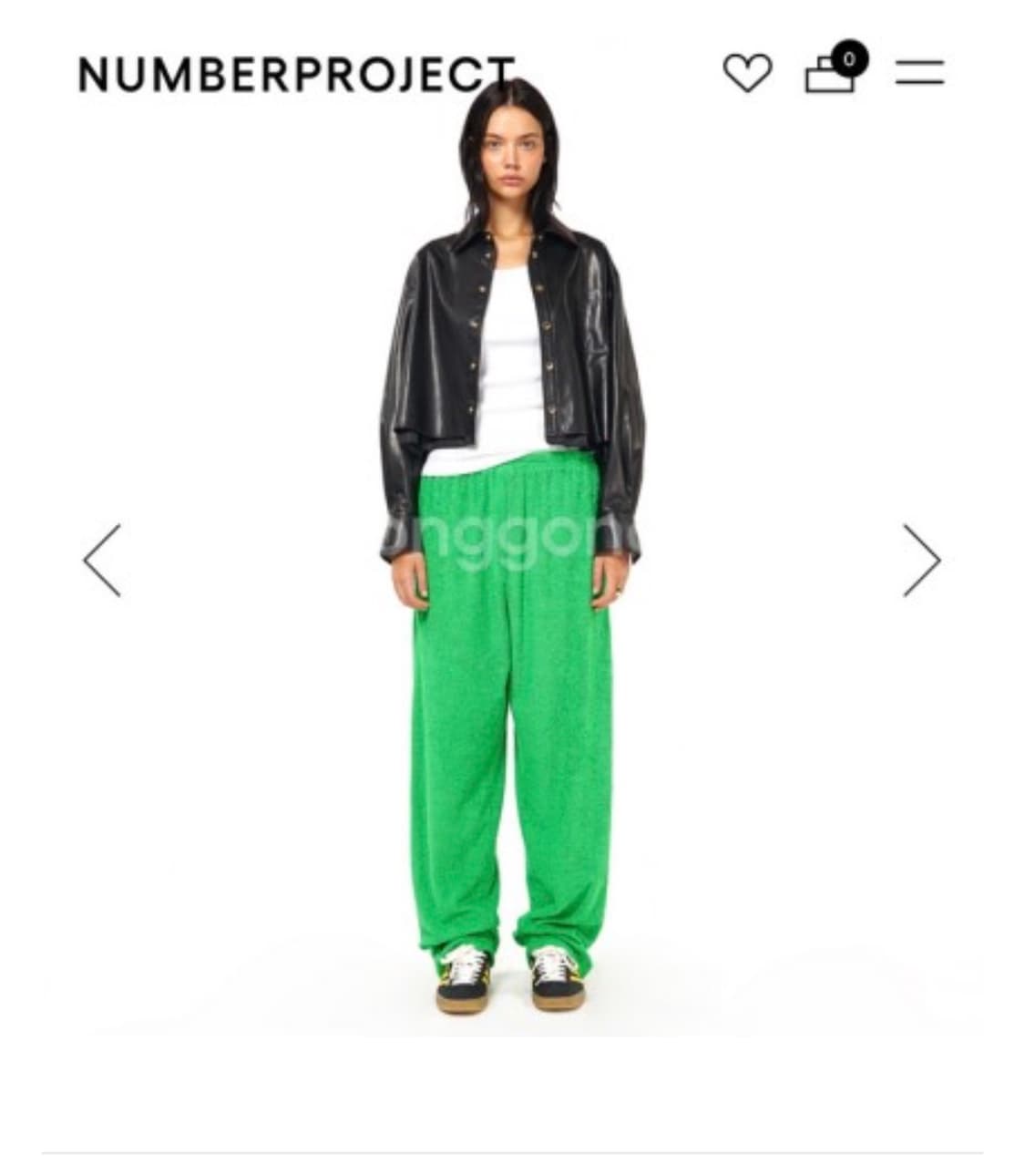 넘버프로젝트 333. 커팅 디테일 램 레더 셔츠 상품이미지5