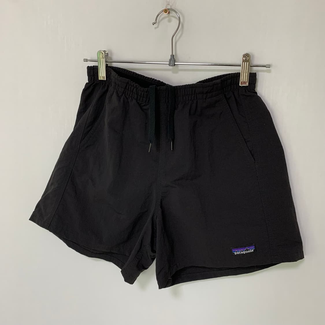 파타고니아 베이직 블랙 반바지 트레이닝 밴딩 쇼츠 S 남녀공용 상품이미지2
