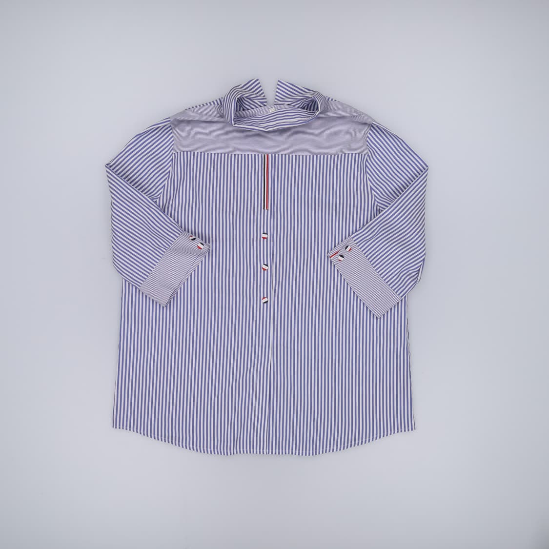 XXL 빈티지 여성 스트라이프 7부셔츠 0420H1 상품이미지2