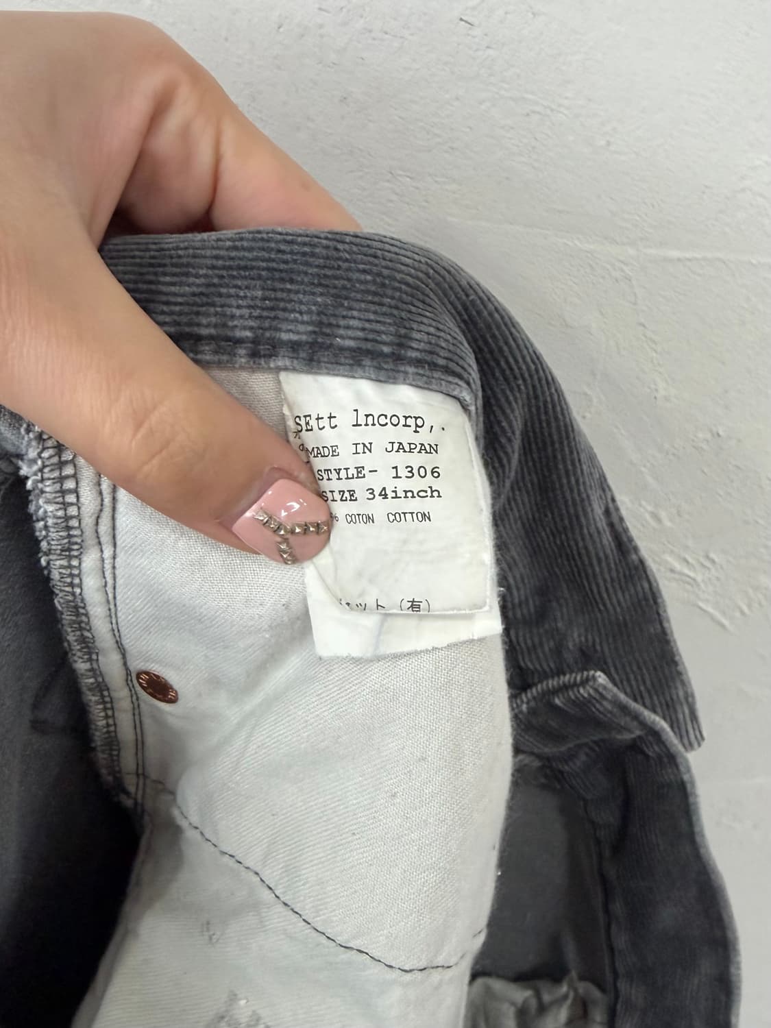 제너럴 리서치 x 히스테릭 글래머 리컨스트럭티드 코듀로이 팬츠 상품이미지8