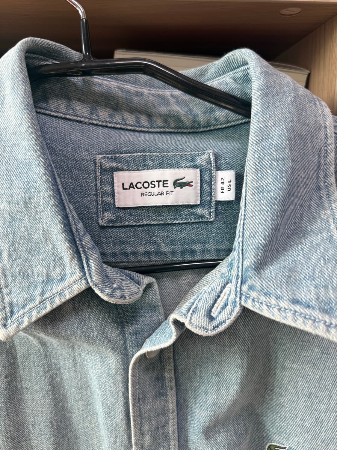라코스테 남성 데님 셔츠 FR 42/US L 상품이미지2