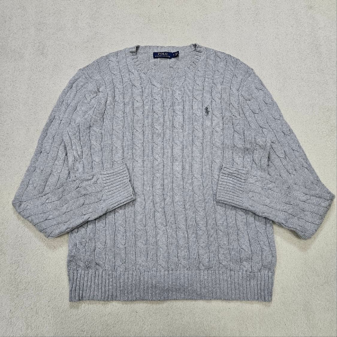 폴로 랄프 로렌 신형 케이블 니트 M 상품이미지2
