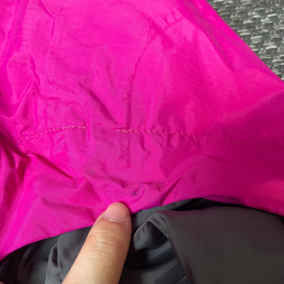 노스페이스 퍼플 로고 마젠타 핑크 바람막이 S 상품이미지7