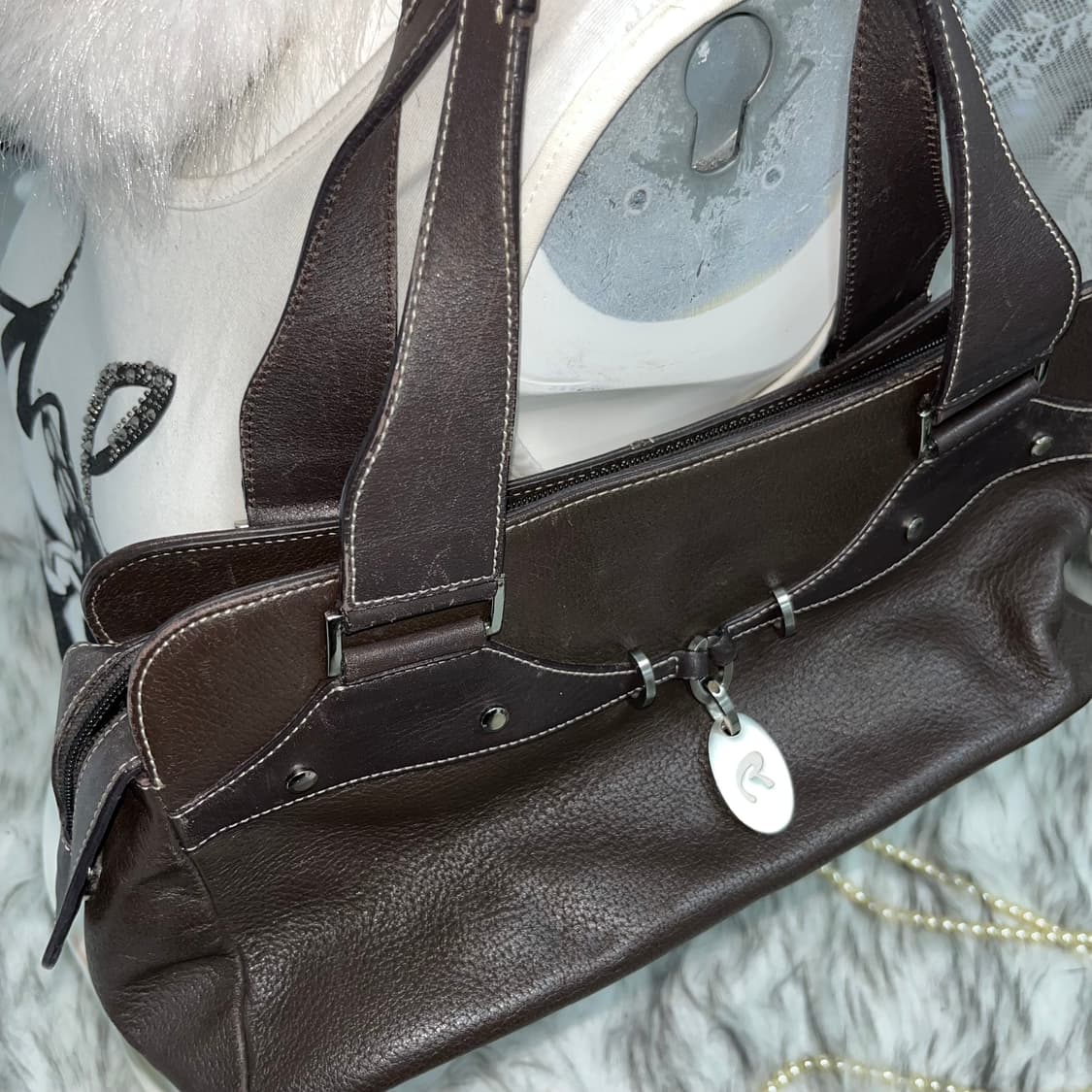 빈티지 브라운 숄더백 상품이미지3