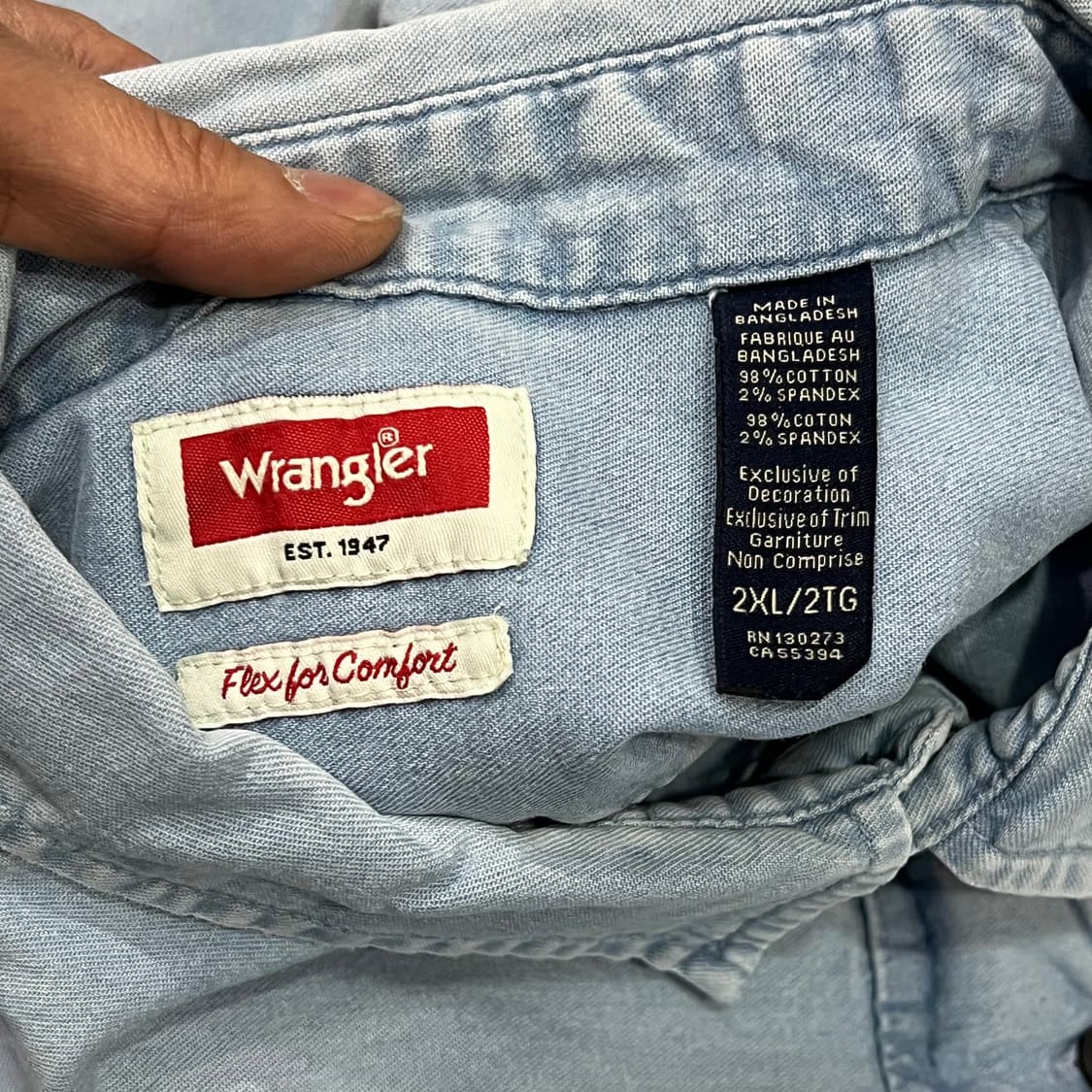  랭글러 워크 하프 셔츠 y16243 상품이미지5