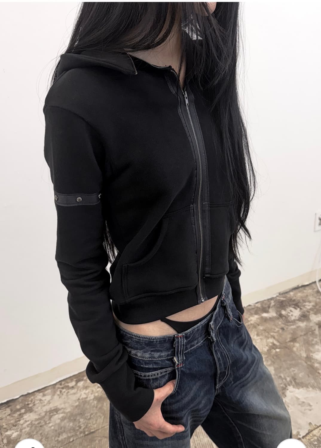 도그마 엑스 FLEECE-BACK JERSEY SLIM HOODIE  상품이미지4