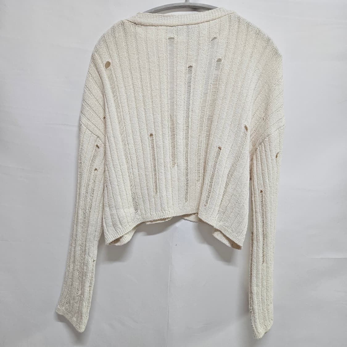 자라 데미지드 크롭 가디건 M 상품이미지5