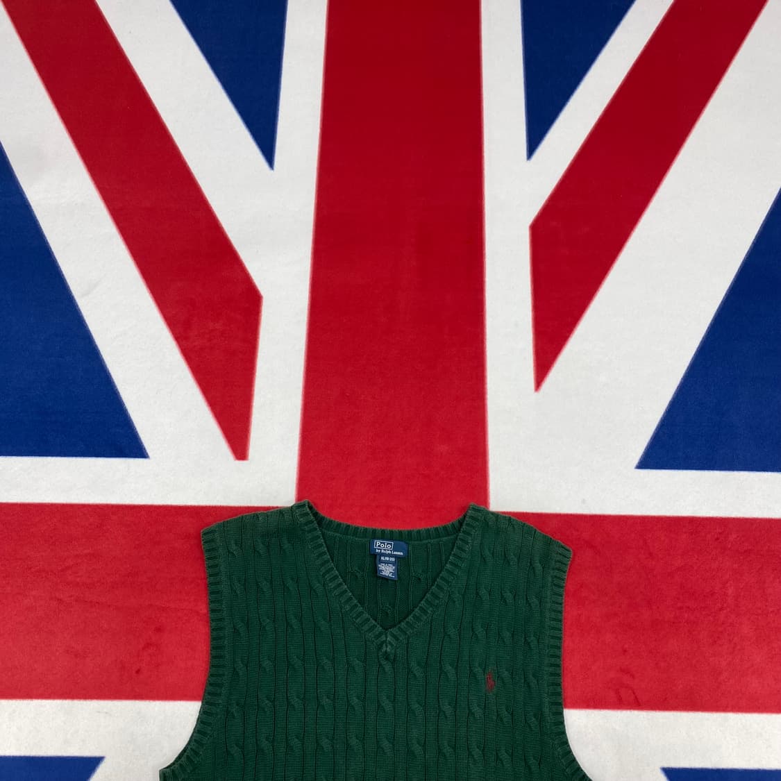 폴로 니트조끼 실측 S 상품이미지2