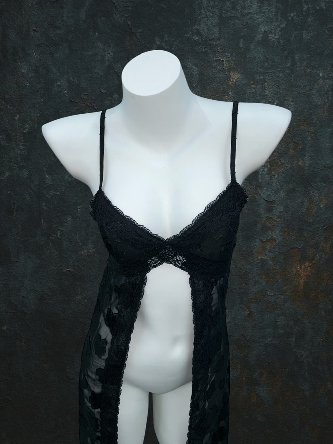 front cut lace slip  상품이미지2