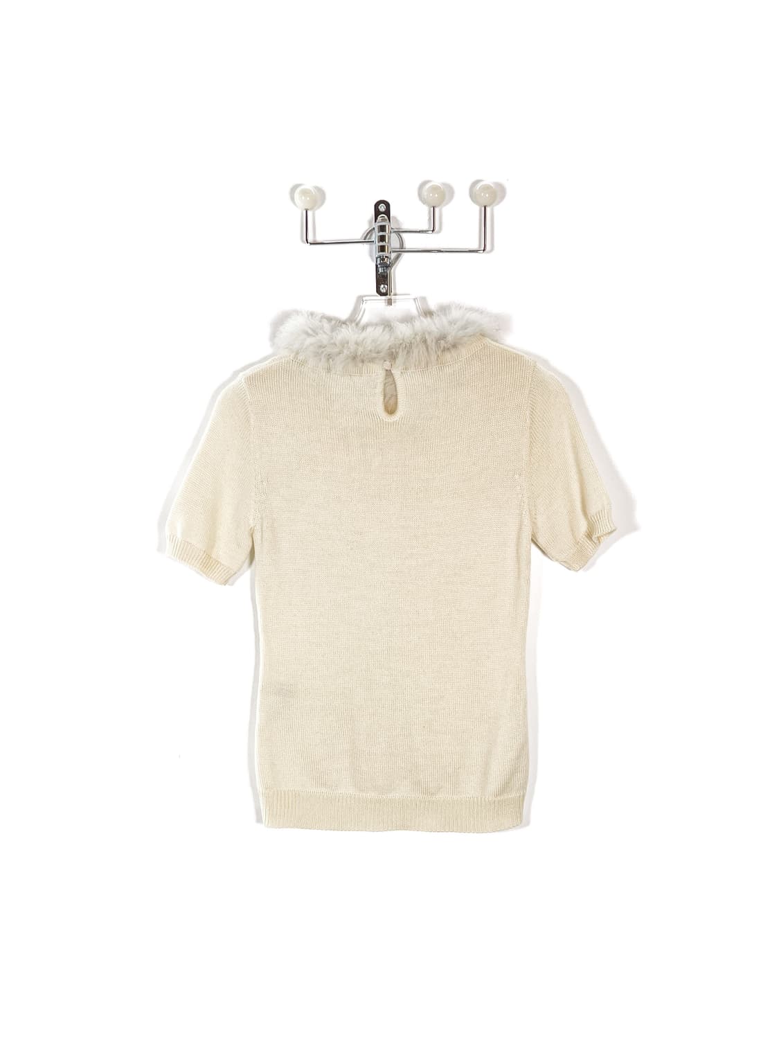 빈티지 폭스퍼 반팔 니트 상품이미지6