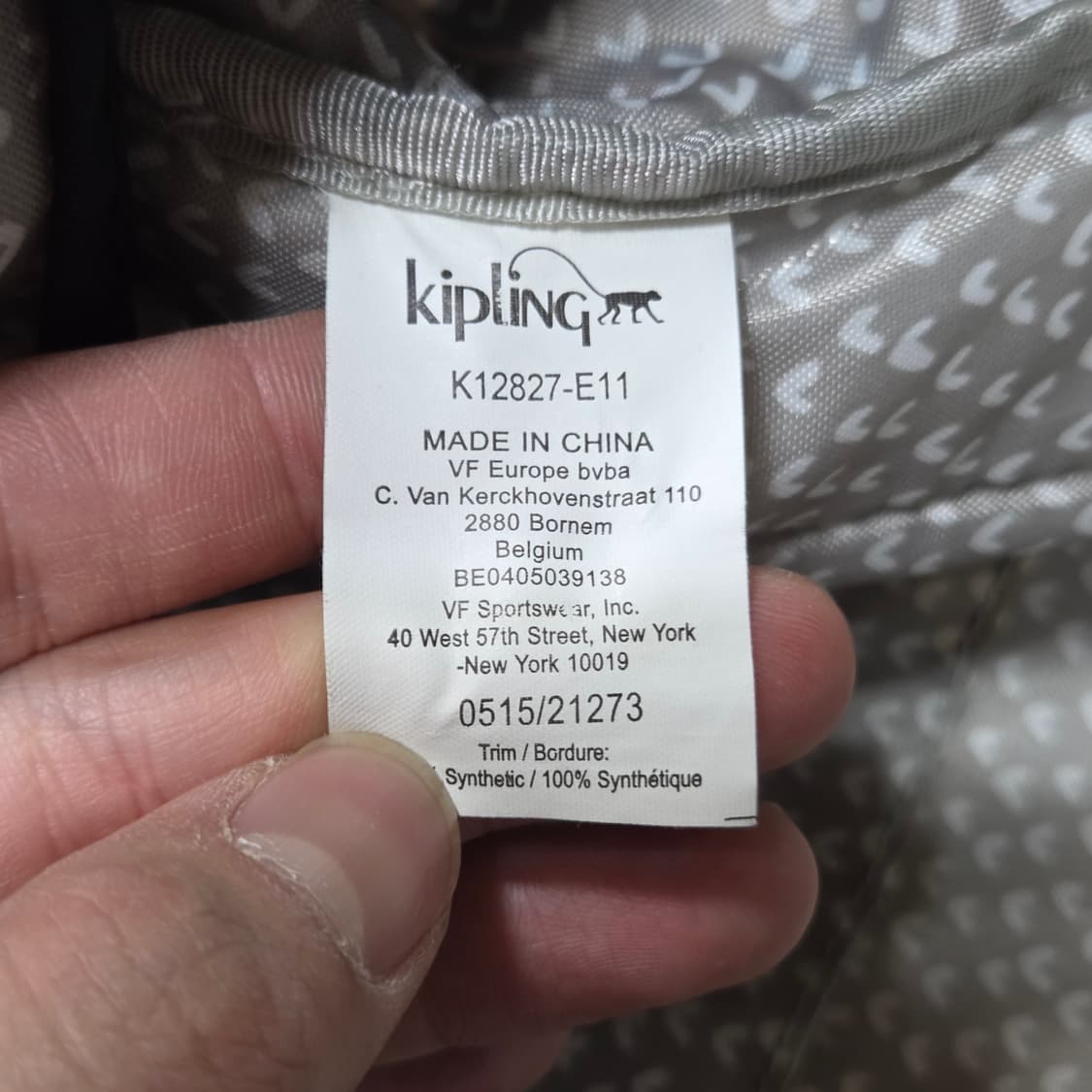 키플링 유니크 패턴 오렌지 포인트 백팩 상품이미지8