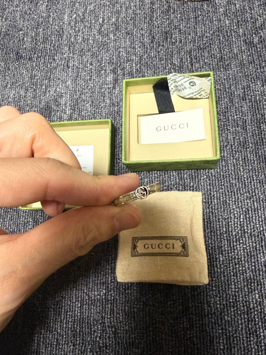 구찌 가옥 한정판 반지(화이트15호) 상품이미지1