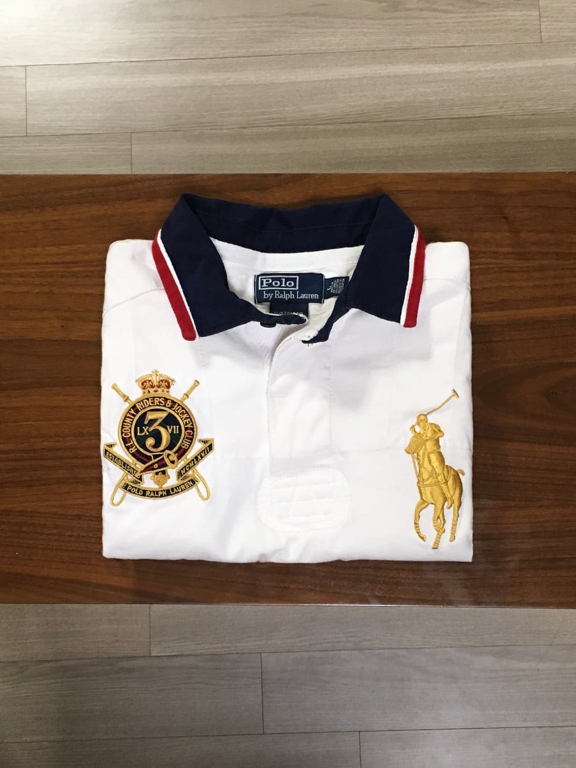 폴로 빅포니 긴팔 럭비티 아이보리 상품이미지1