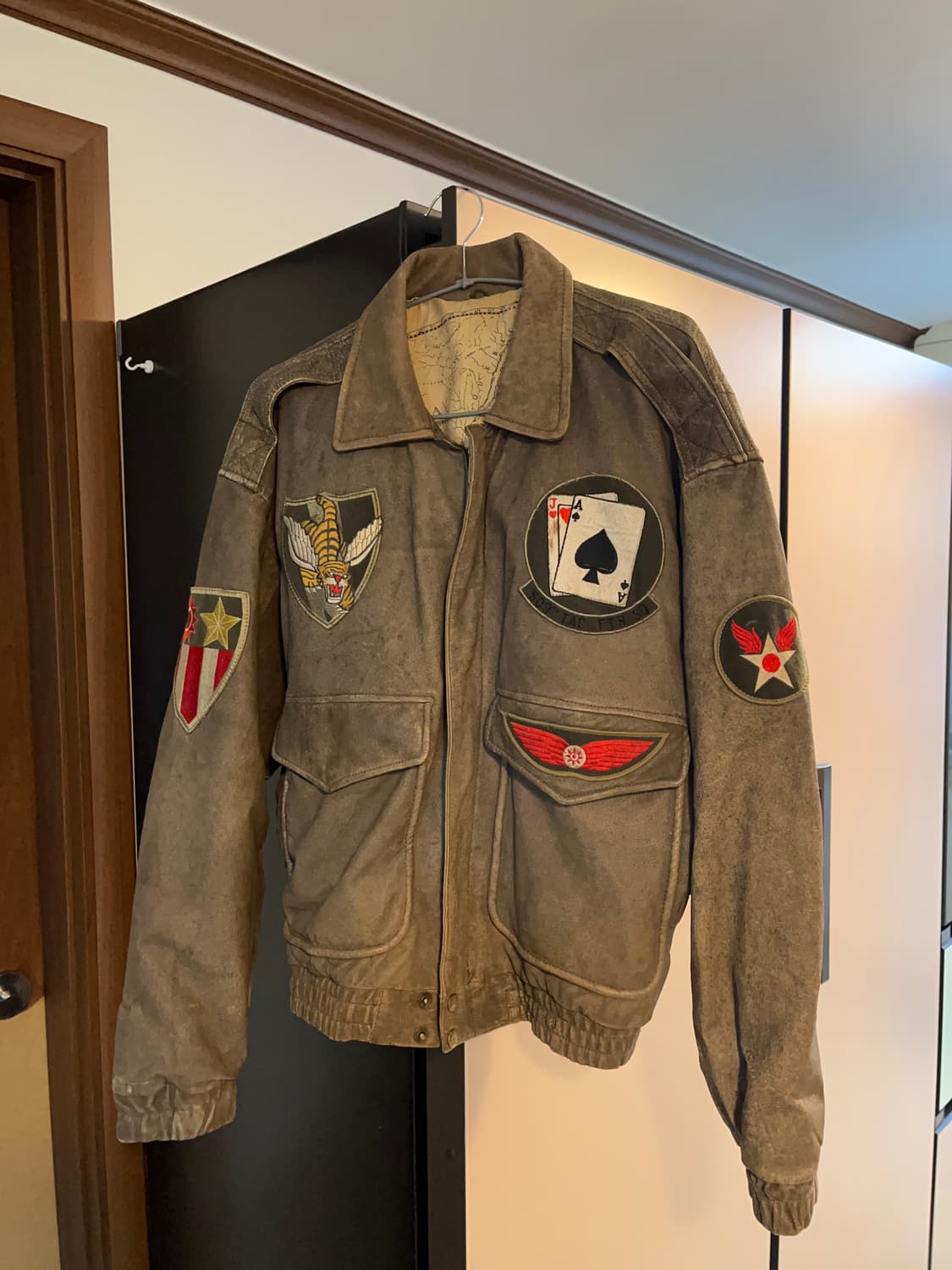 90's USA 빈티지 패치 A-2 플라이트 자켓 상품이미지4