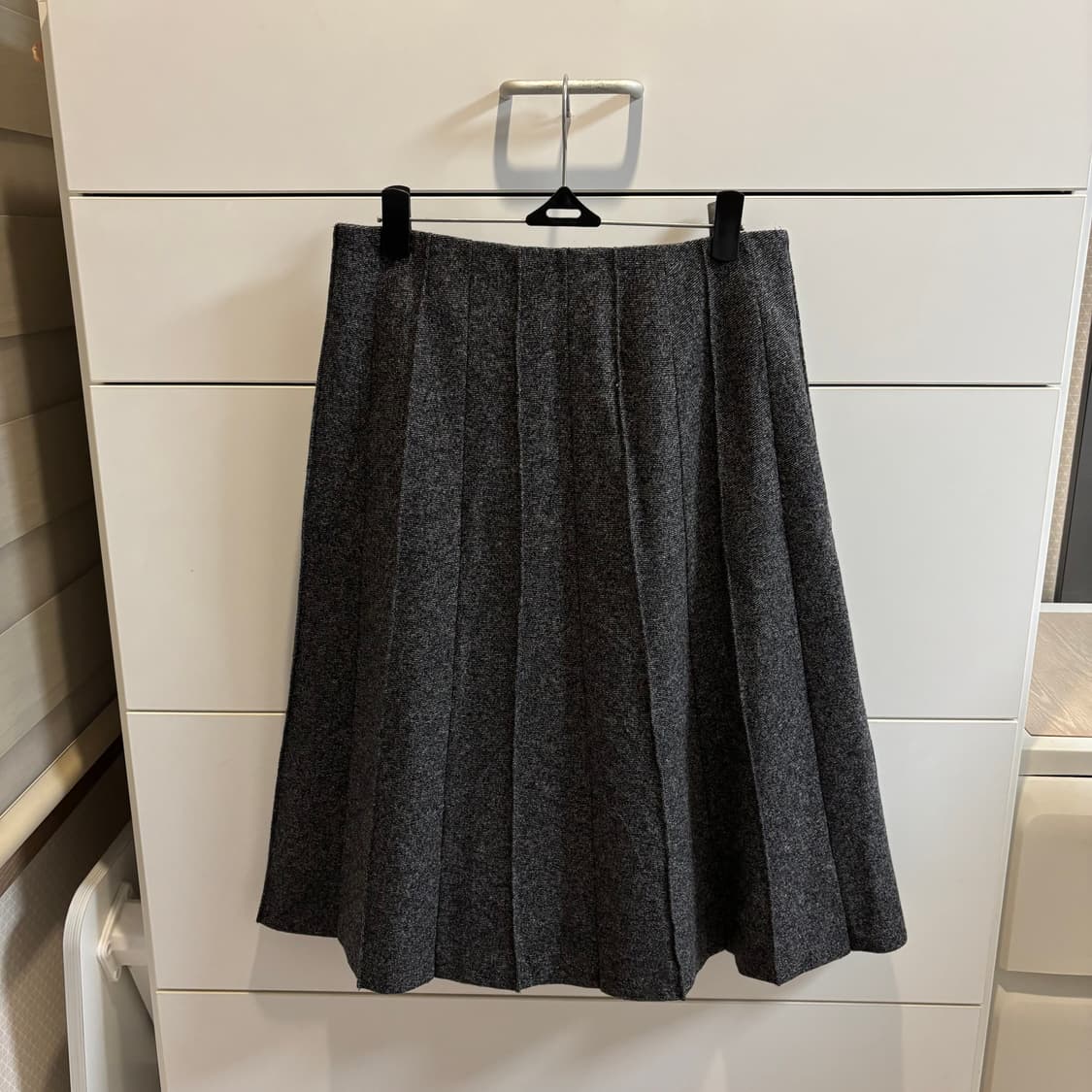 KUMIKYOKU 일본제  버튼 울 미디 스커트 상품이미지4