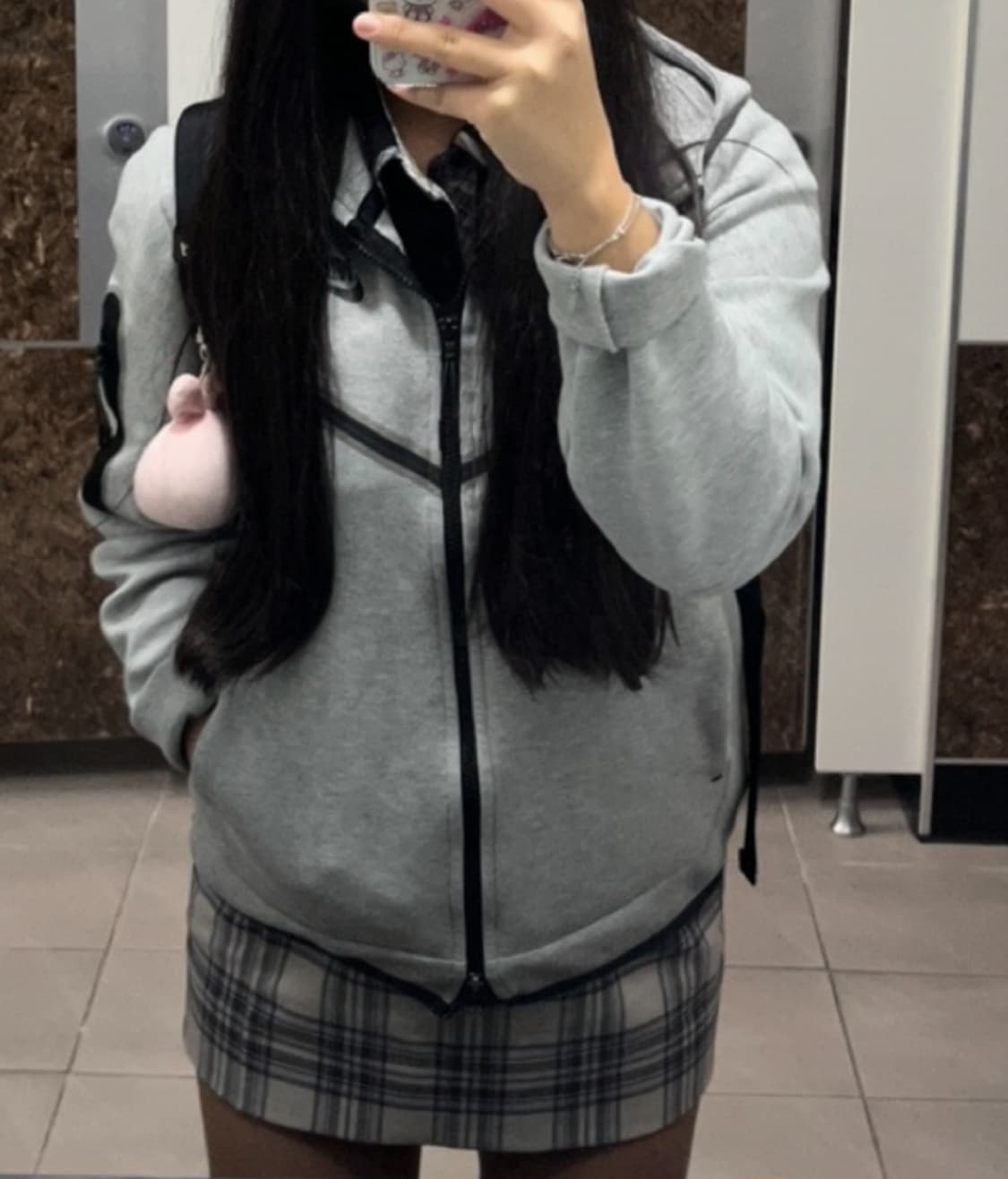나이키 테크팩 후드집업 회색  s 상품이미지1