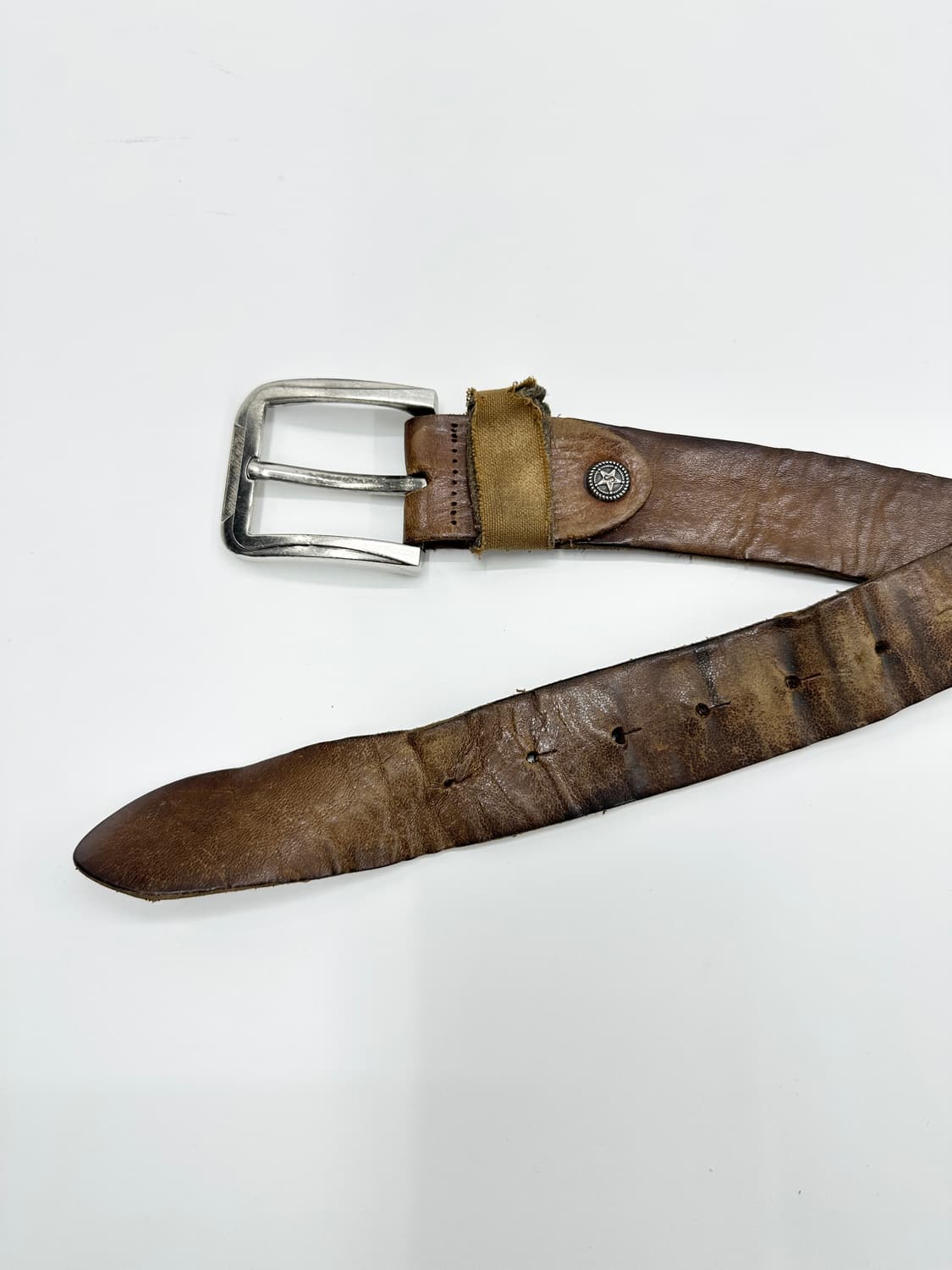NONE vintage leather belt 상품이미지5