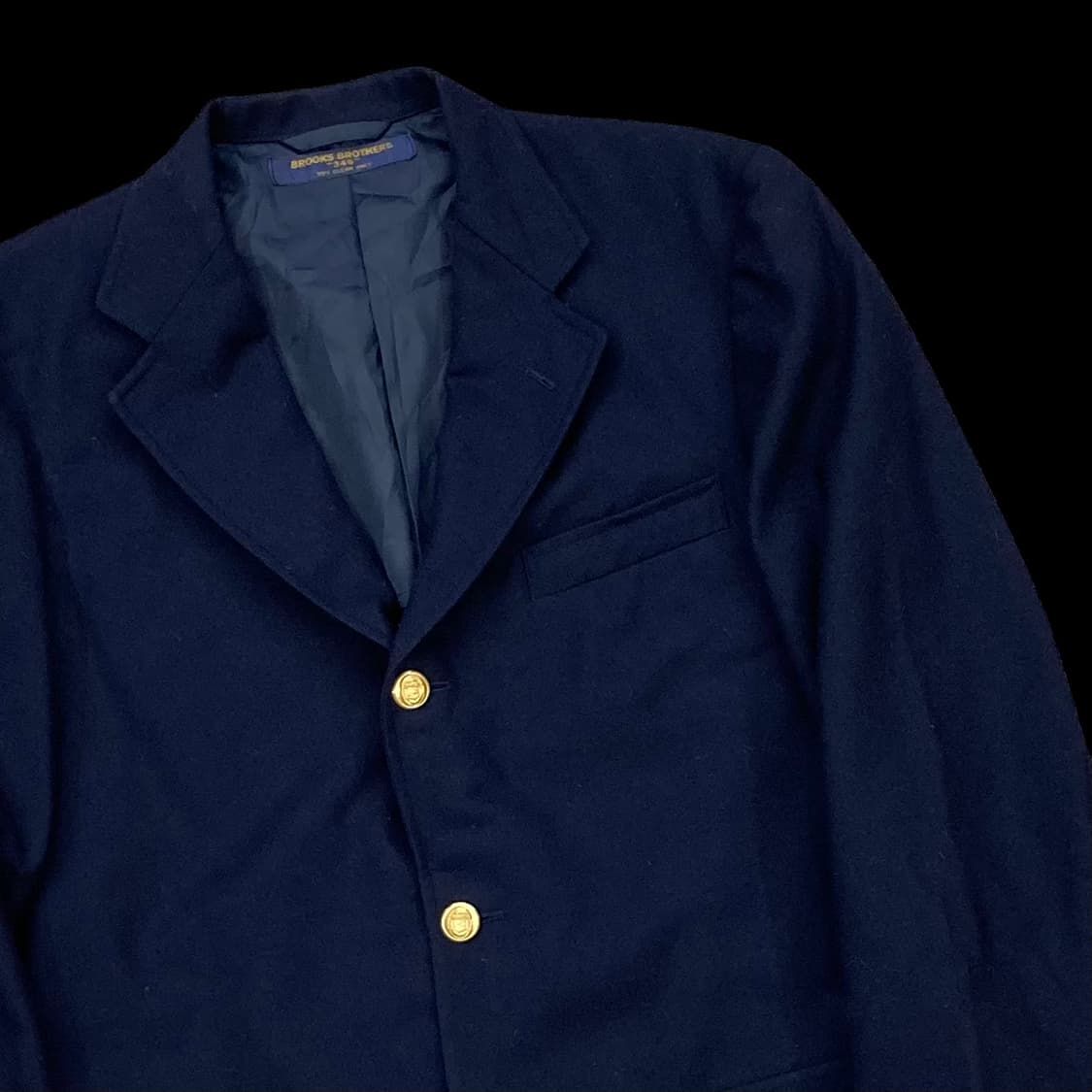 브룩스브라더스 빈티지 금장 3버튼 울 자켓 상품이미지2