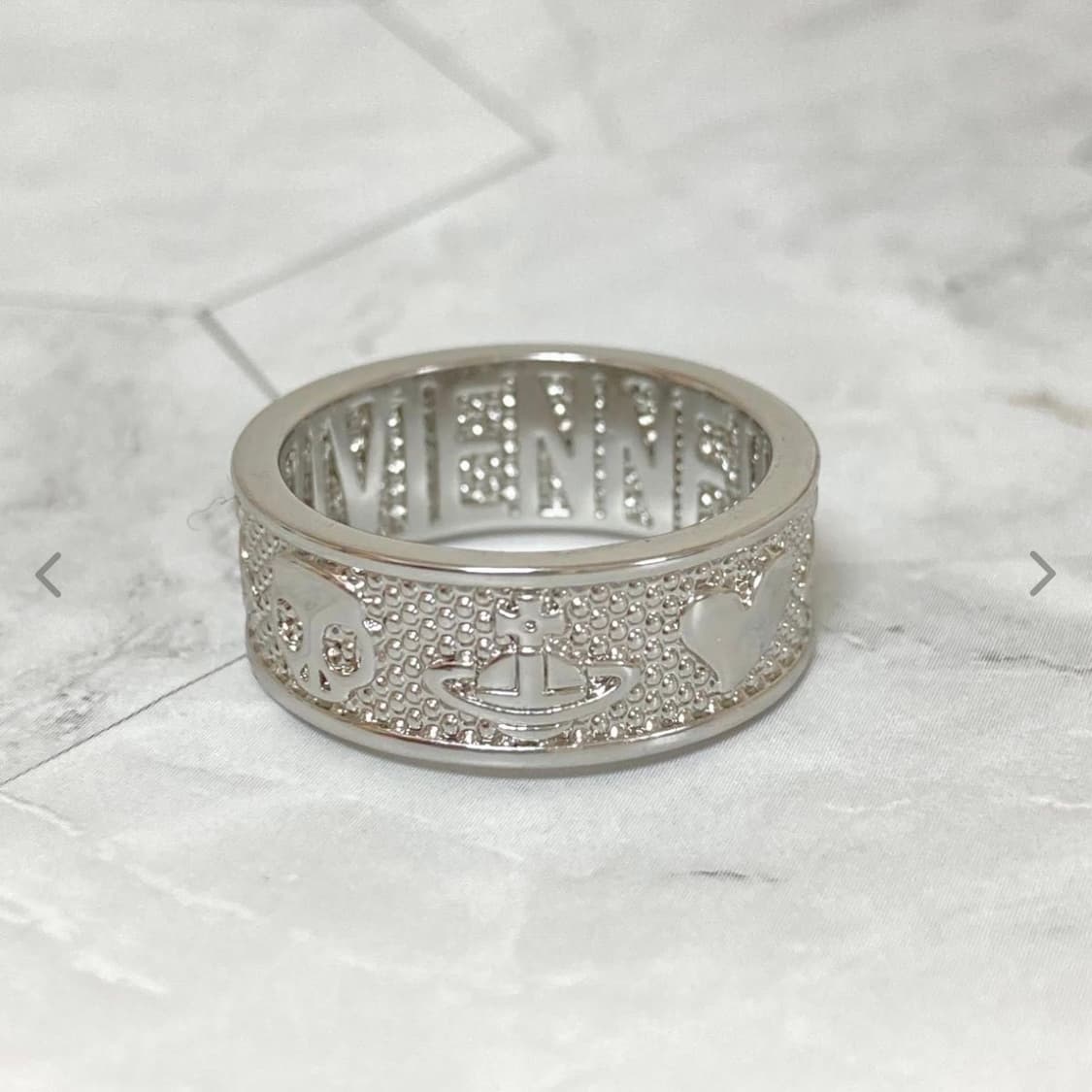 비비안웨스트우드 아카이브 orb 레터링 킹스톤링 반지(새상품) 상품이미지1