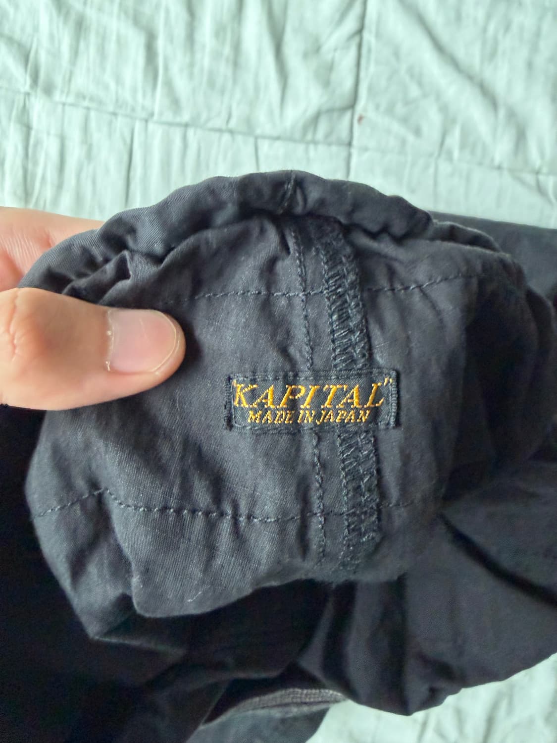 [1] 캐피탈 립스탑 에비에이터 수트 컷 팬츠 블랙 상품이미지4