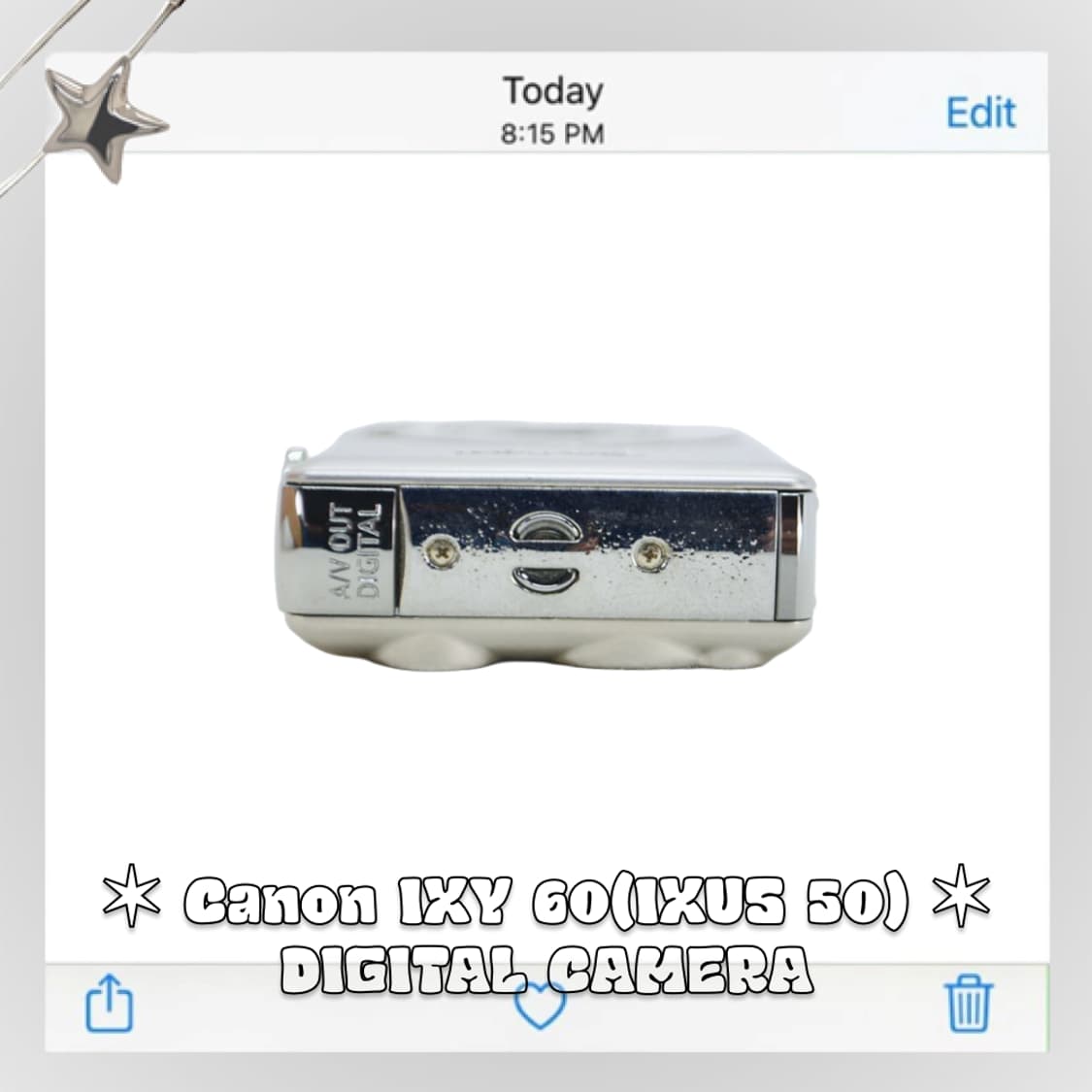 캐논 익시 IXY 60(익서스 IXUS 50) 빈티지 디카 실버 상품이미지6