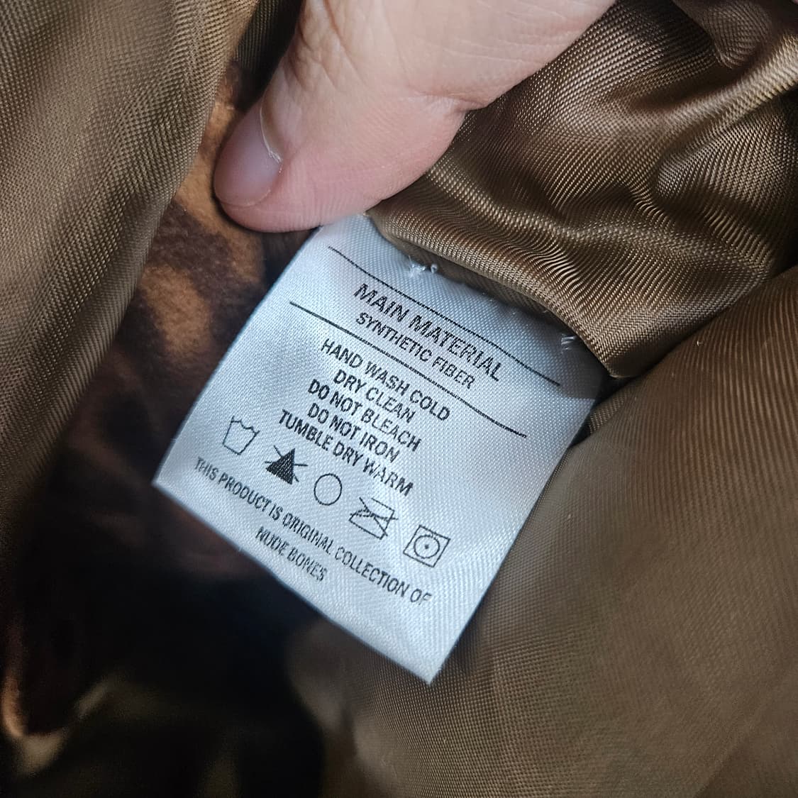 누드본즈 레오파드 패딩 베스트 M 상품이미지8