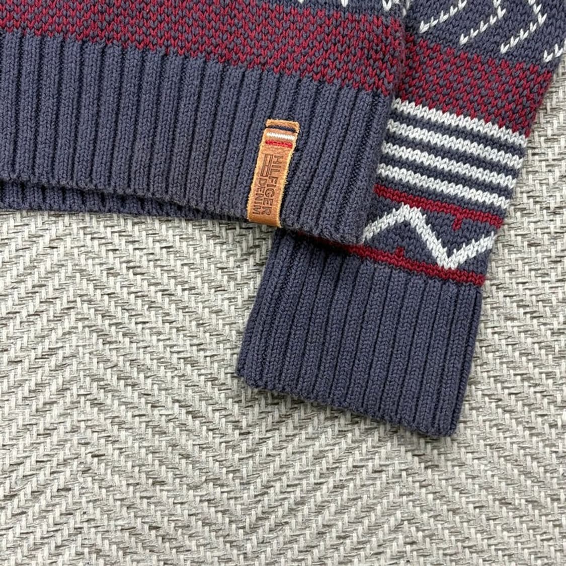 타미힐피거데님 패턴 니트 v2135 상품이미지6