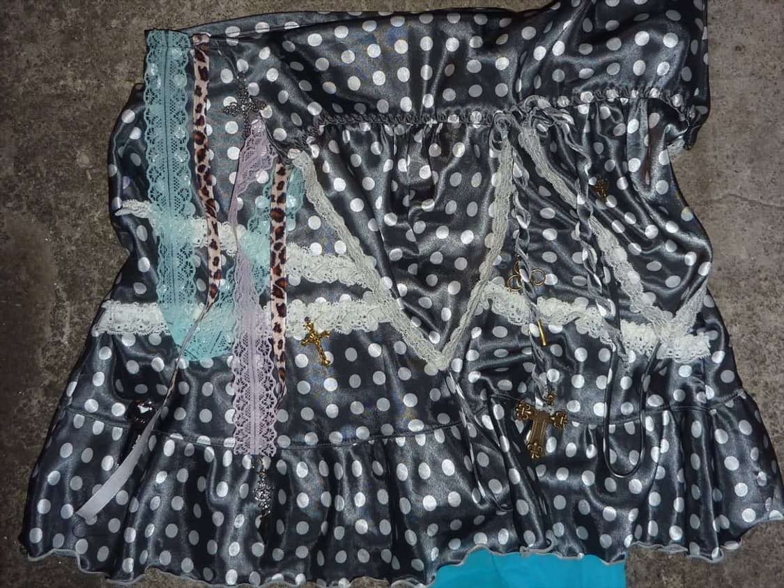 Dot satin lace sk 상품이미지2