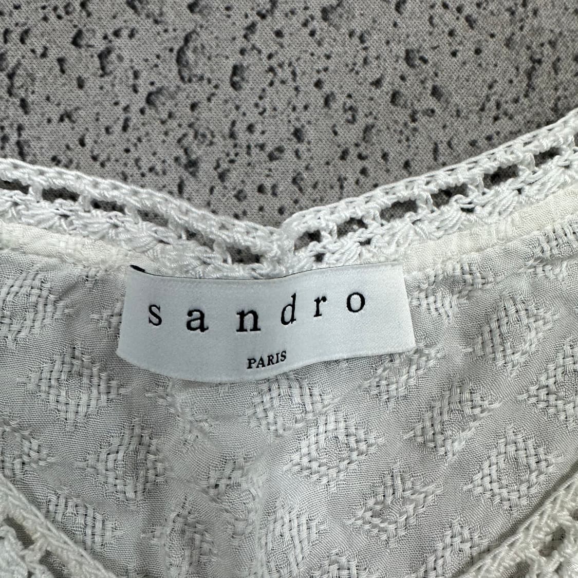 ✨ (바배) 산드로 레이스 페플럼 블라우스  상품이미지3