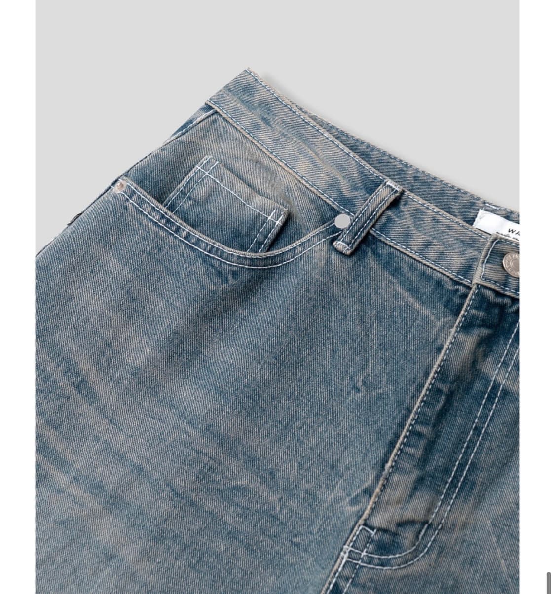 워싱 데님 버뮤다팬츠 (택포가격) 상품이미지7