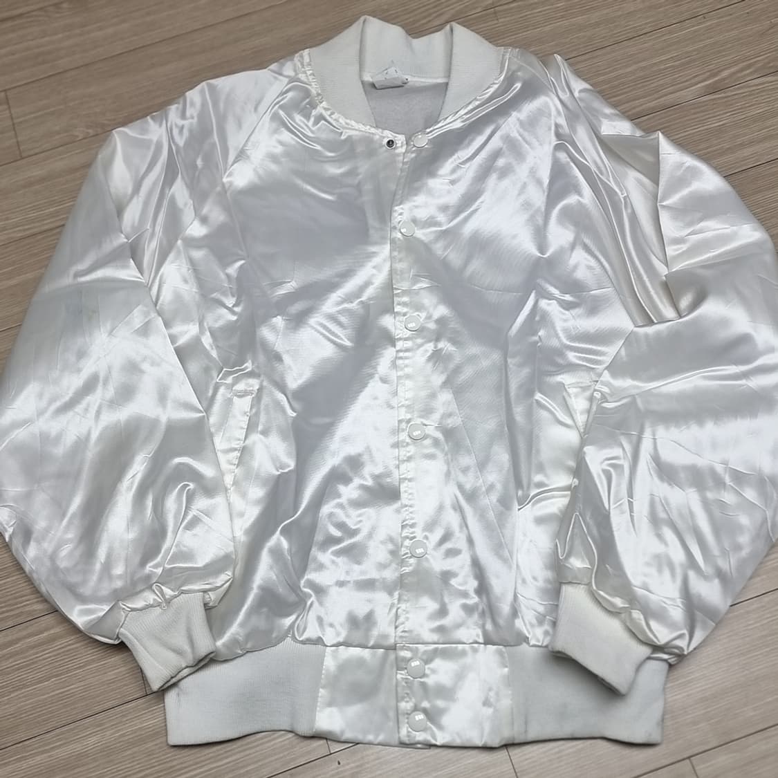 80-90s 미제 USA 미군 미해병대 화이트 사틴 자켓(46) 상품이미지2