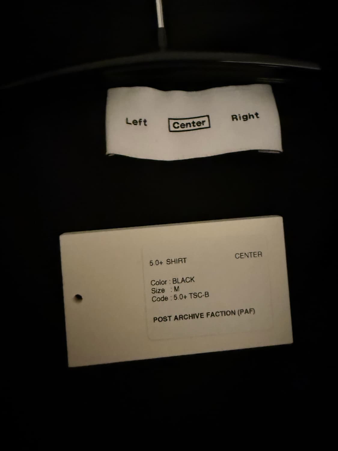 [M] paf 5.0+ 셔츠 센터 블랙 상품이미지3