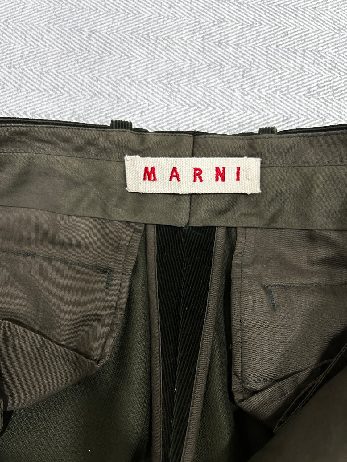 새상품. 마르니 Marni 코듀로이 팬츠 34인치 카키 상품이미지5