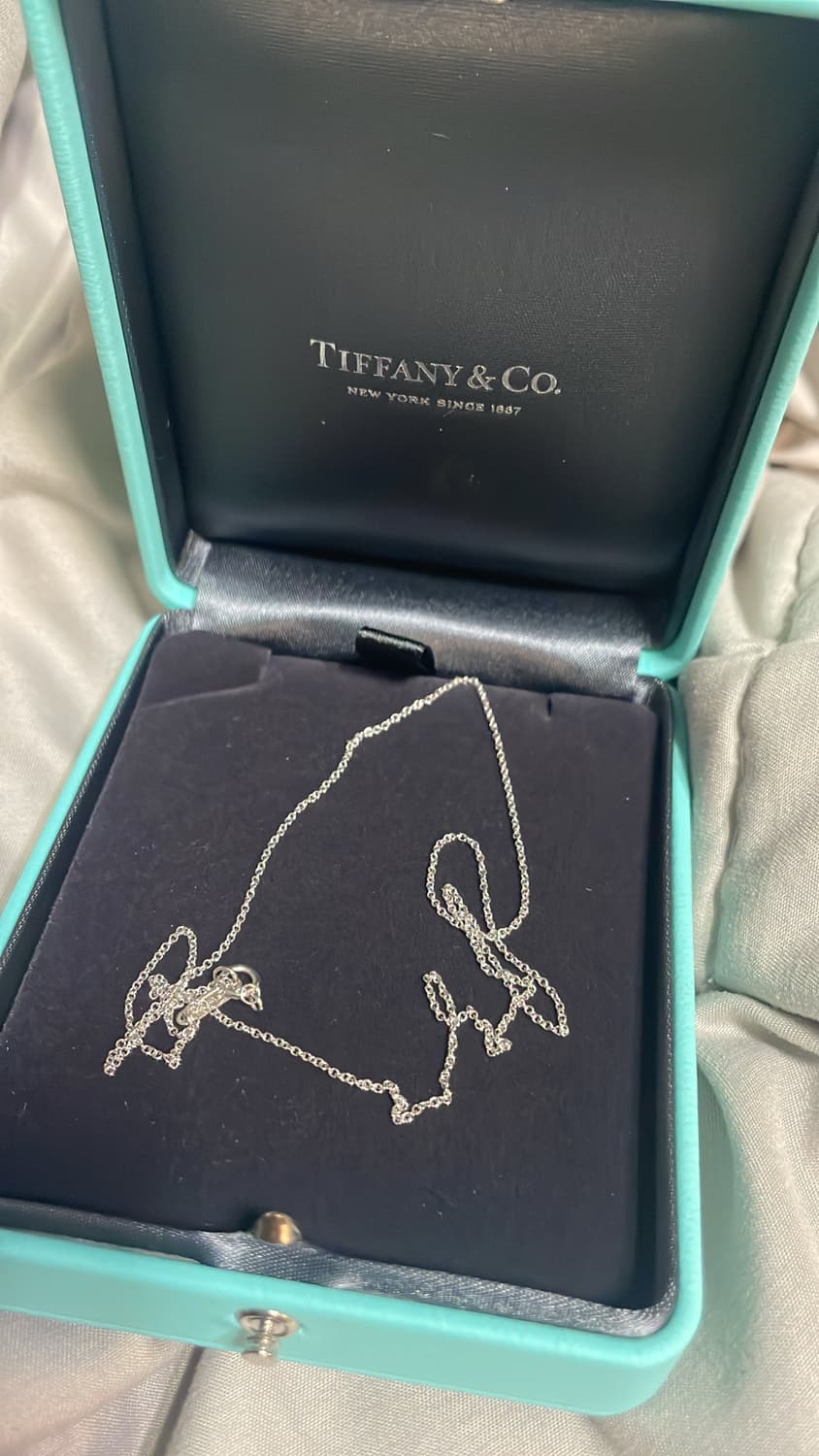 티파니 화이트골드 목걸이 상품이미지1