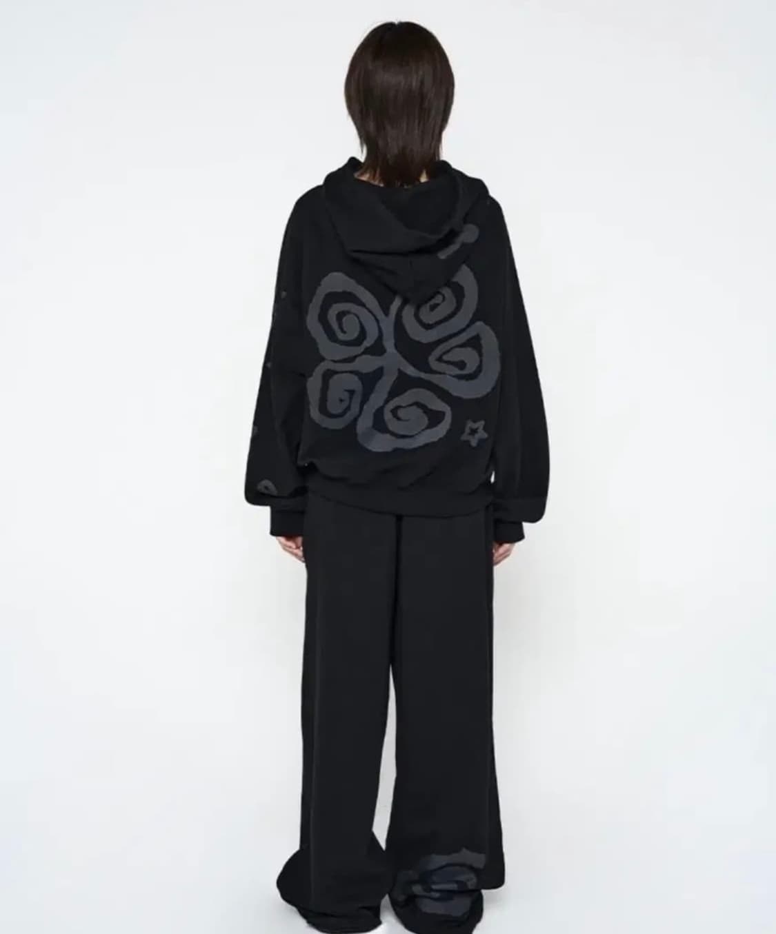 KUL Kul쿨 spiral harmony hoodie black 상품이미지1