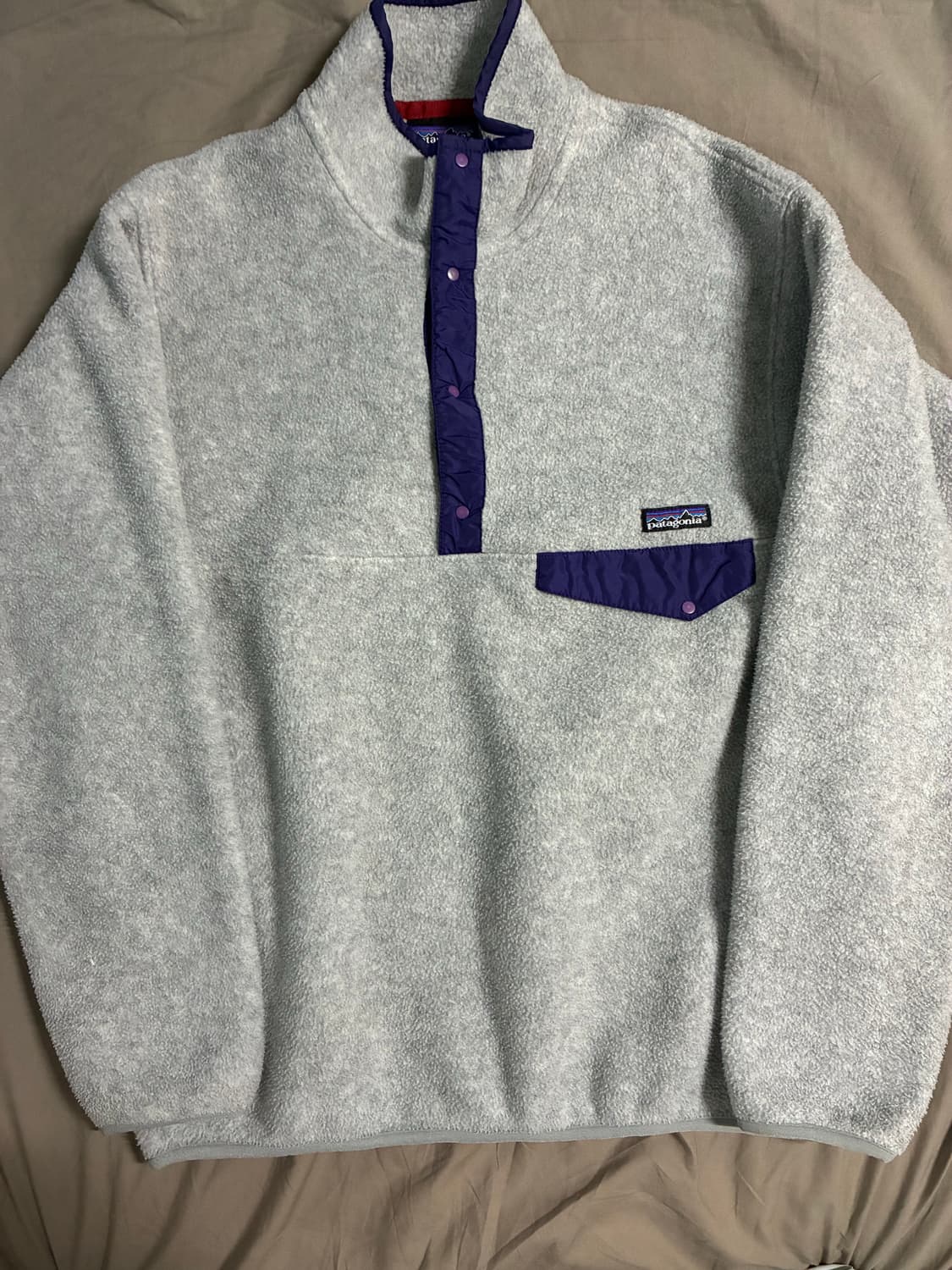 파타고니아 신칠라 스냅티 아이보리 사이즈 L 상품이미지1