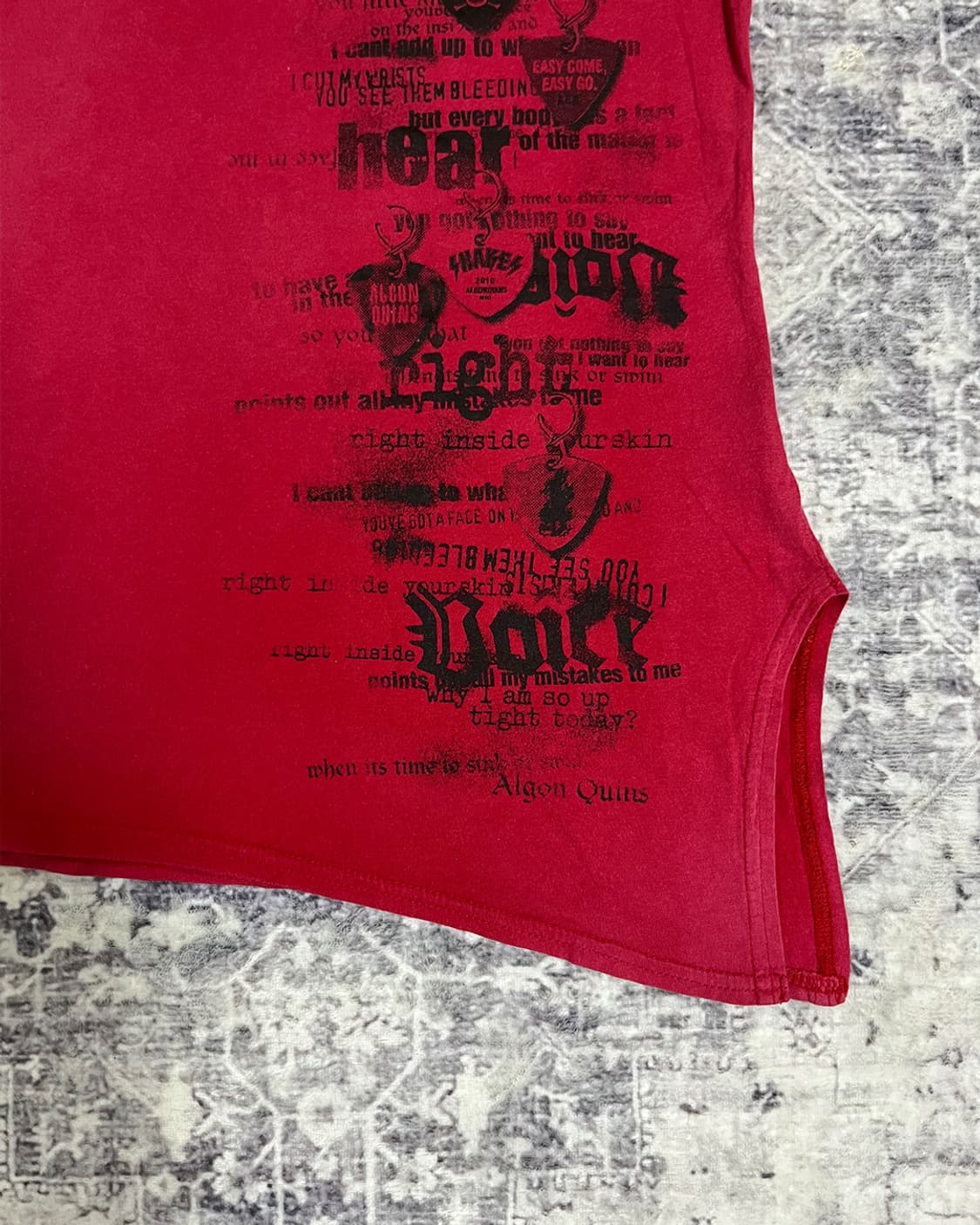 Algon Quins rock punk sleeveless 상품이미지6