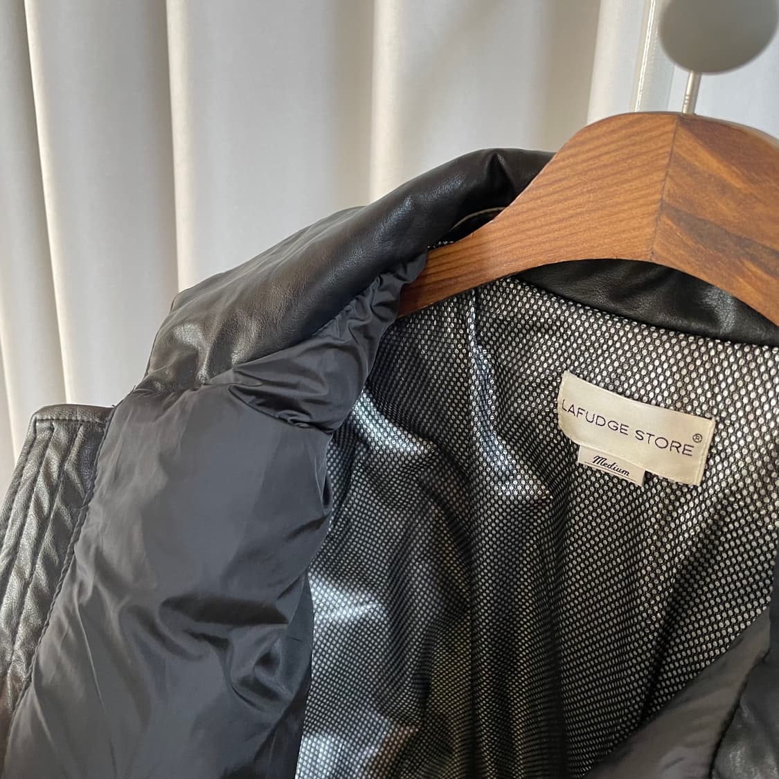라퍼지스토어 가죽 덕다운패딩 XL 상품이미지5