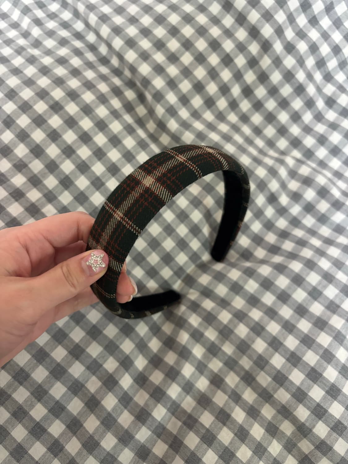 브랜디 멜빌 체크 헤어밴드 상품이미지1