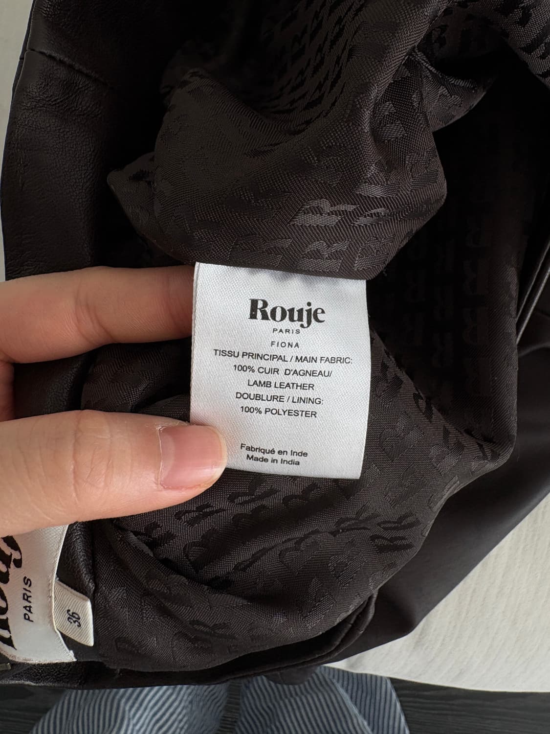 Rouje 루즈 가죽 미디 스커트 상품이미지9