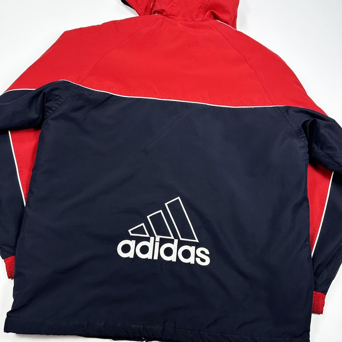 아디다스 레트로 풀오버 누빔 후디 점퍼 (실측 L) 상품이미지5