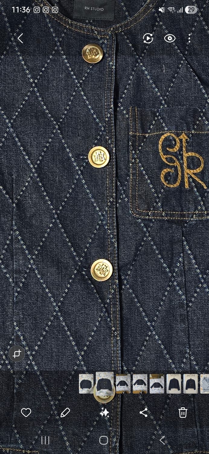 핀란드 RH STUDIO 데님 퀼팅 자켓 F 상품이미지3